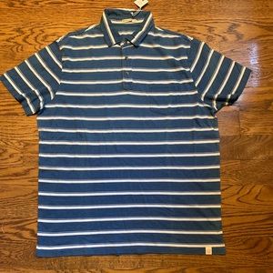 Marine Layer Polo Shirt Blue NEW WITH TAGS NWT
